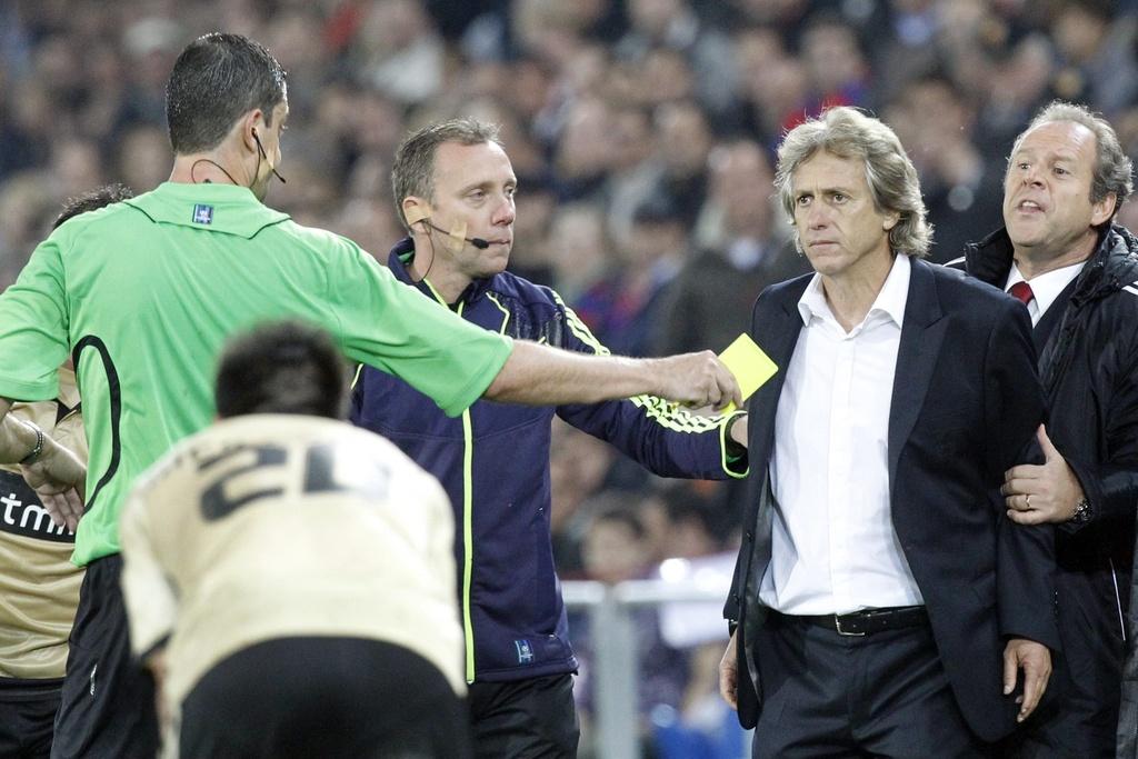 Jorge Jesus avait le sang chaud au match aller. Il regardera le match retour depuis les tribunes. [KEYSTONE - Alessandro Della Bella]