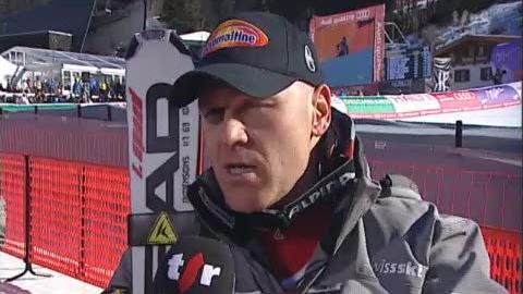 Ski alpin / Mondiaux de Garmisch (super-G messieurs): Interview de Didier Cuche après sa 4e place du jour, "je ne me suis pas senti à l'aise aujourd'hui..."