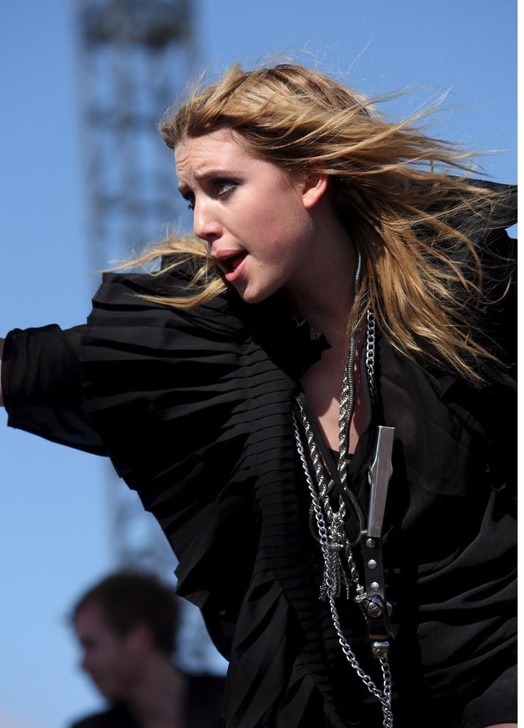 Lykke Li, ici en concert en Californie en 2009, cartonne avec son nouvel album. [KEYSTONE - STEVE C. MITCHELL]