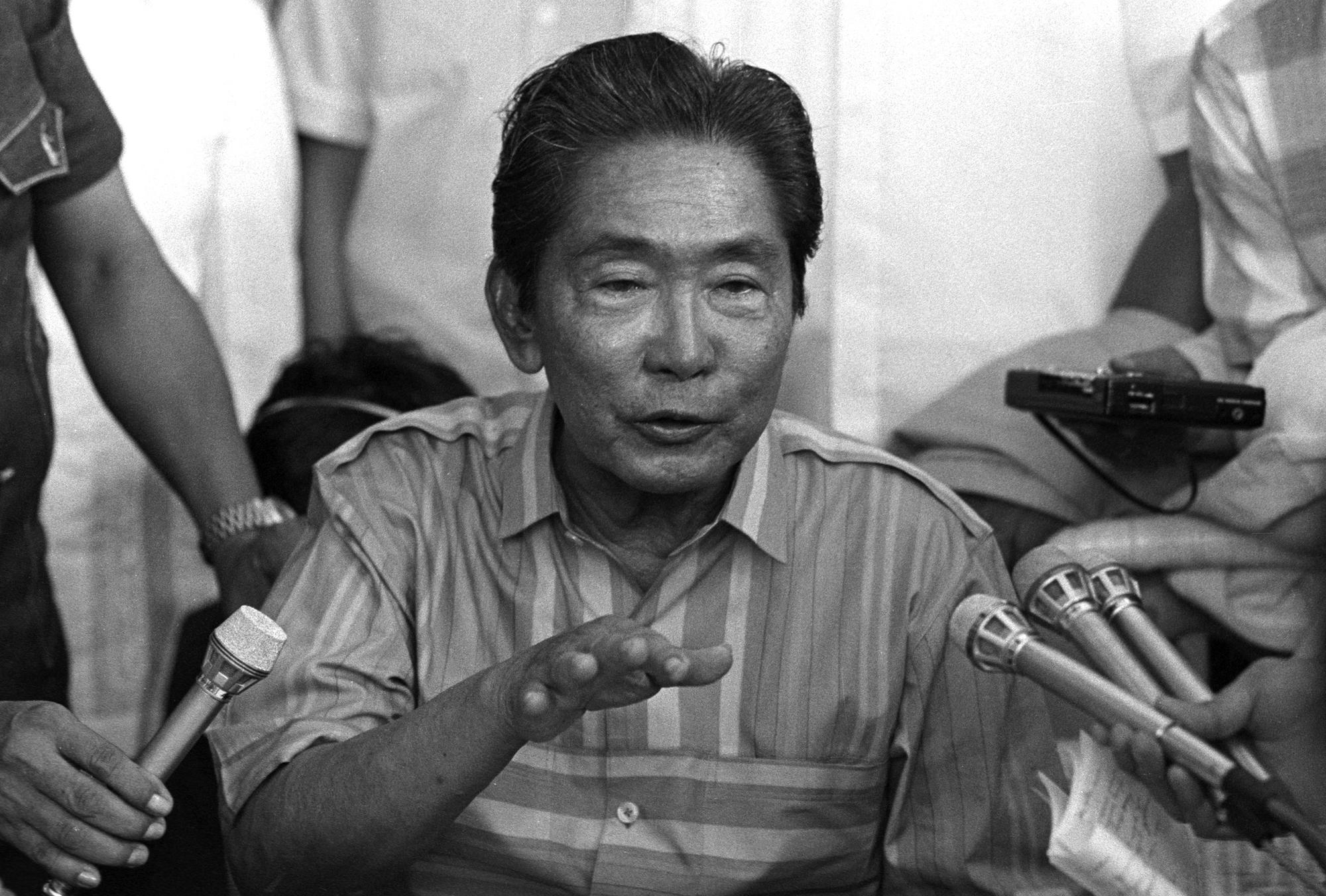 Ferdinand Marcos en 1985. [Willie Vicoy]