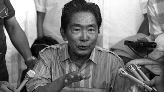 Ferdinand Marcos en 1985. [Willie Vicoy]