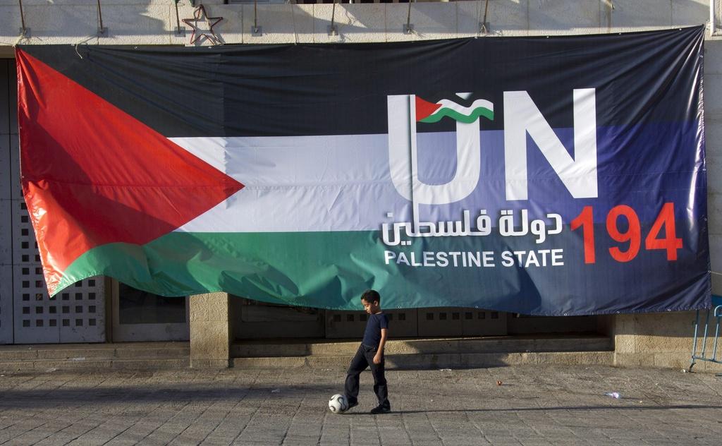Les Palestiniens luttent pour obtenir un siège à l'ONU, synonyme de reconnaissance d'un Etat. [JIM HOLLANDER]