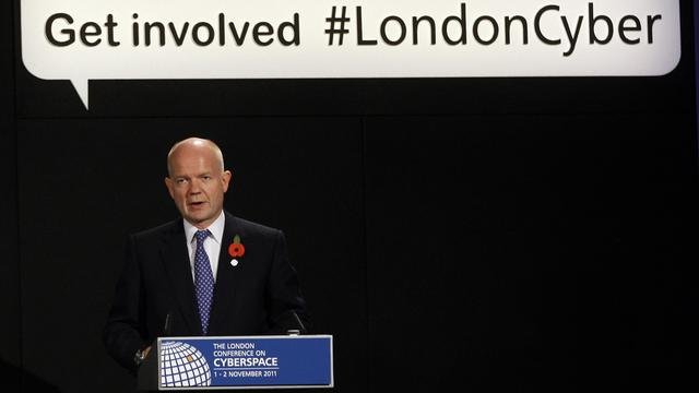 William Hague, ministre britannique des Affaires étrangères, a ouvert la conférence. [KIRSTY WIGGLESWORTH]