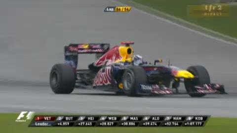 F1 - GP de Malaisie - Victoire de Vettel devant Button et Heidfeld. Buemi 13e seulement