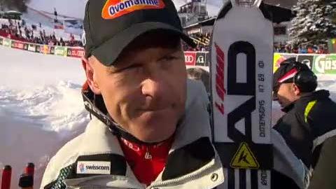Ski alpin / Super G de Kitzbühel: Réactions de Didier Cuche après sa course