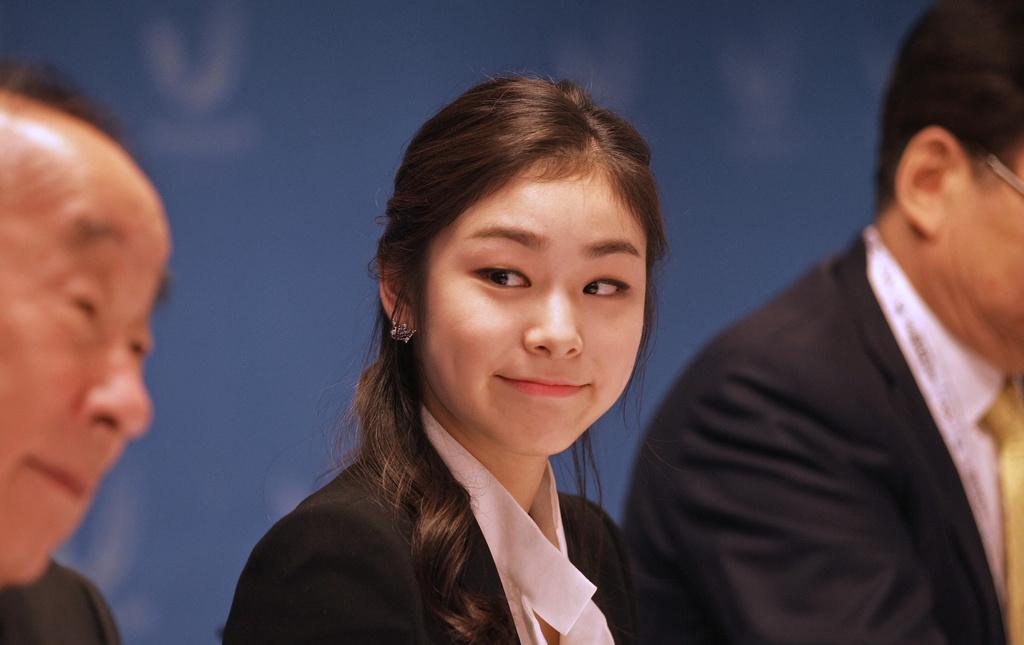 Pour la Corée du Sud, c'est Yu-Na Kim, aussi championne de patinage artistique, qui s'y colle pour jouer les ambassadrices. [KEYSTONE - Schalk van Zuydam]