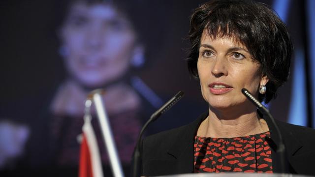 Doris Leuthard était elle aussi présente à Wil. [Regina Kuehne]