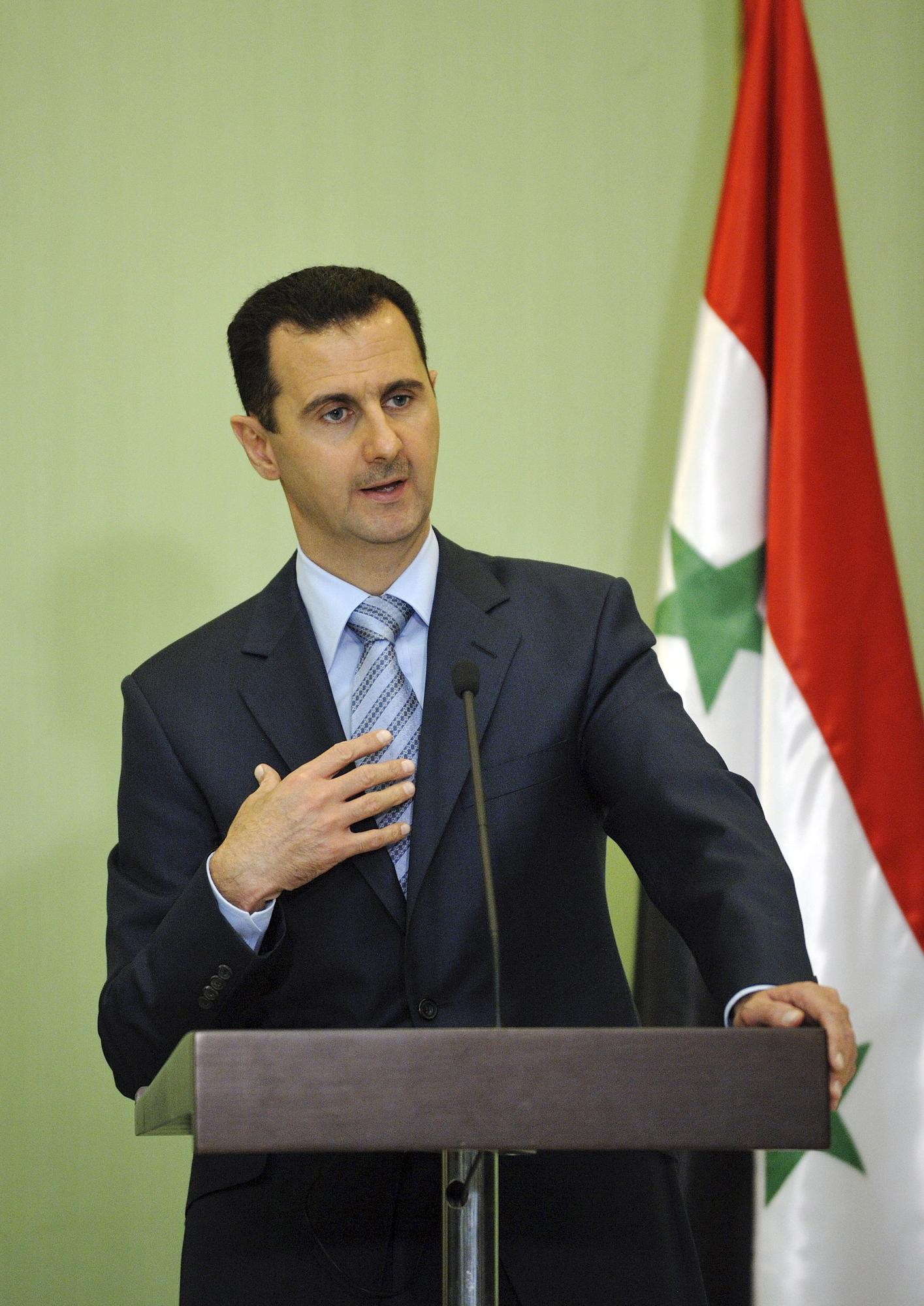 Le président syrien al-Assad a reconnu que les forces de l'ordre avaient commis "quelques erreurs" [REUTERS - Eric Feferberg]
