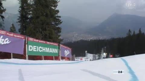 Mondiaux de Garmisch: descente. Le parcours de Maria Riesch (ALL), médaille de bronze