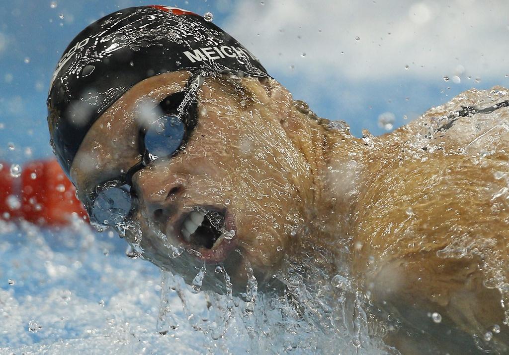 Dominik Meichtry a battu son record de Suisse du 100m papillon. [KEYSTONE - Patrick B.Kraemer]