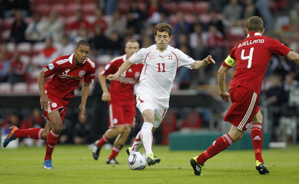 A l'image de Mehmedi, la Suisse n'a pas trouvé la clé contre le Danemark. [Peter Klaunzer]