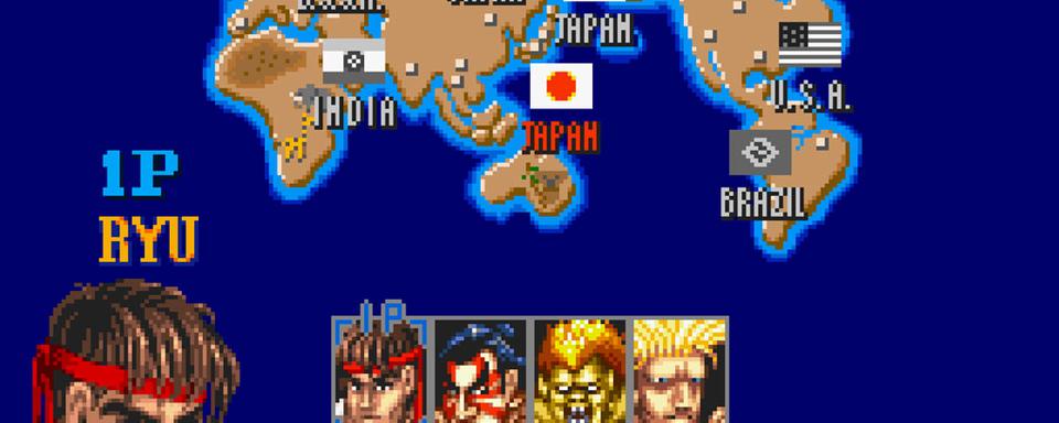 Street Fighter, jeu de combat plébiscité au début des années 90. [© CAPCOM U.S.A., INC]