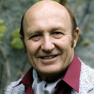 Frédéric Dard à Genève en 1980. [KEYSTONE - Donald Stampfli.]