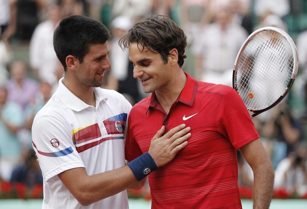 Pour mettre fin à l'incroyable série de 41 victoires 2011 de "Nole" en 1/2, Federer a sorti une performance de toute beauté. [KEYSTONE - Ian Langsdon]