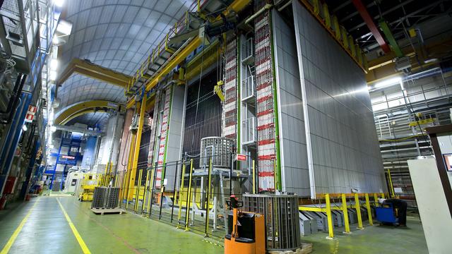 Laboratoire de l’INFN Gran Sasso en Italie, vers lequel ont été envoyé les neutrinos depuis le CERN. [infn]