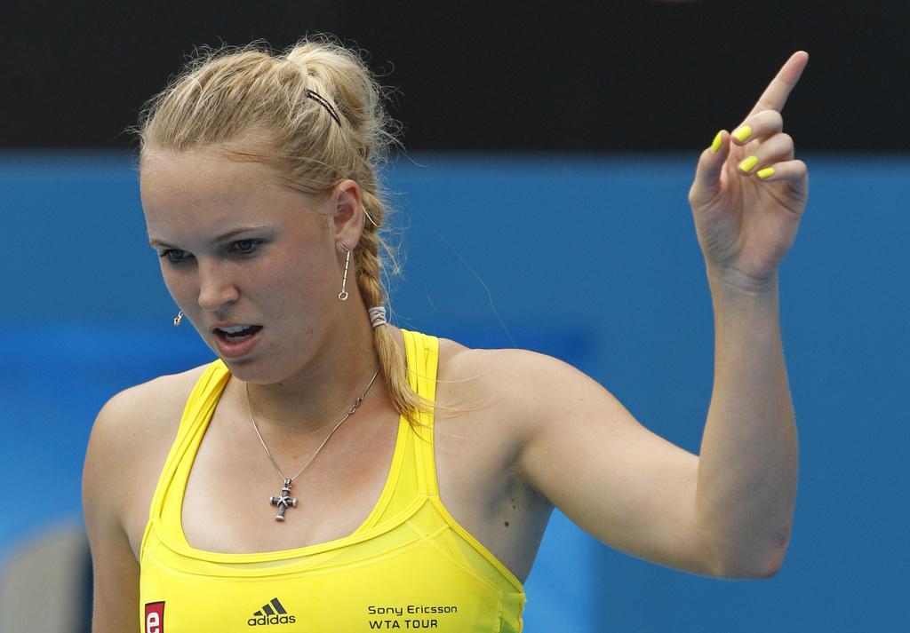 Wozniacki, une no1 mondiale en quête de légitimité à Melbourne. [KEYSTONE - Rob Griffith]