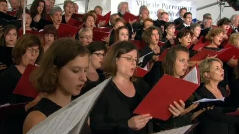 La messe allemande lors de la Schubertiade de Porrentruy en 2011. [RTS]