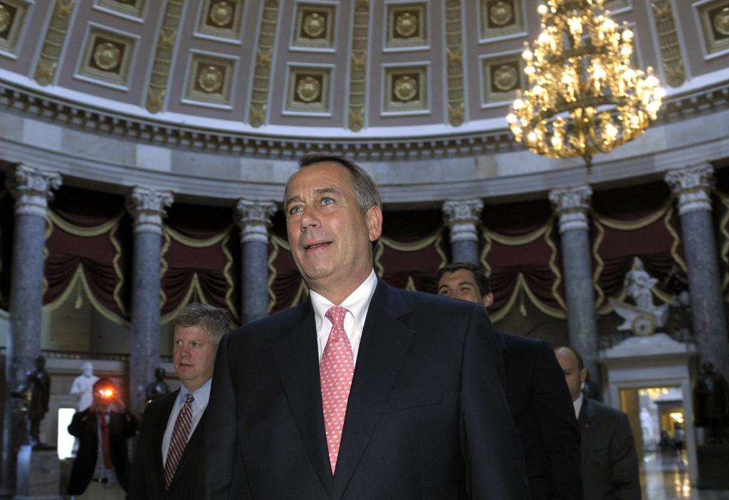 Le républicain John Boehner, président de la Chambre, a mis tout son poids dans la balance en faveur de l'accord. [KEYSTONE - Susan Walsh]