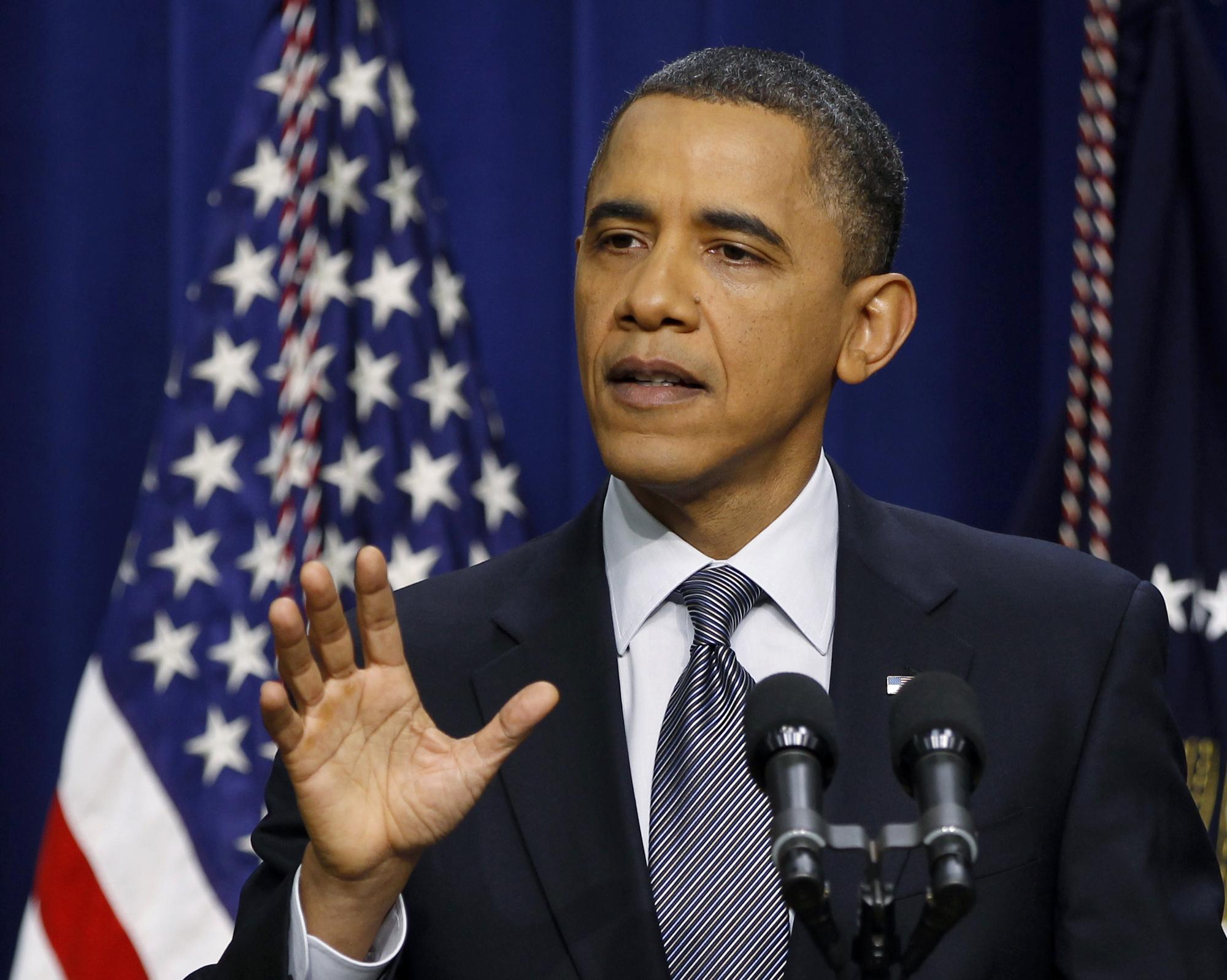 Barack Obama salue le courage des Iraniens lors des dernières manifestations antigouvernementales [REUTERS - Larry Downing]