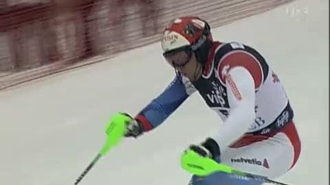 Ski alpin / slalom de Zagreb: Silvan Zurbriggen dans sa 1re manche