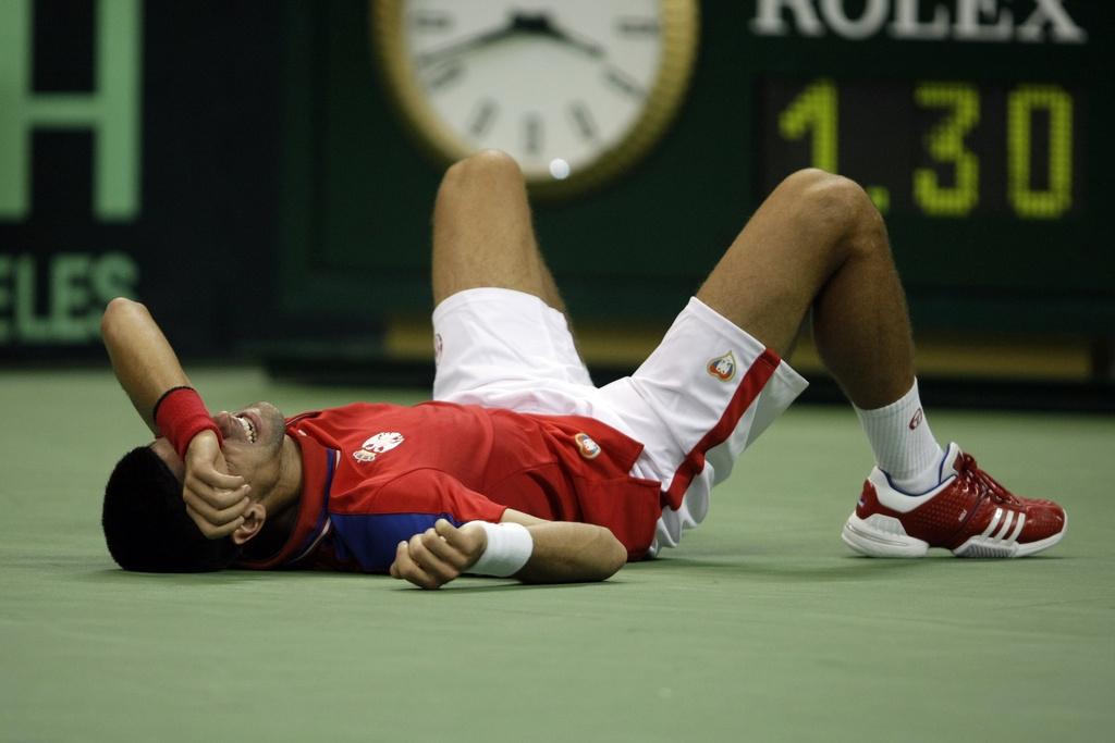 Novak Djokovic a tout donné, mais son corps a dit stop. [Marko Drobnjakovic]