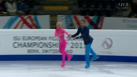 Patinage artistique / Championnats d'Europe Berne: Aliona SAVCHENKO / Robin SZOLKOWY (ALL), champions du monde