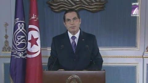 Tunisie: le présiden Ben Ali est parti