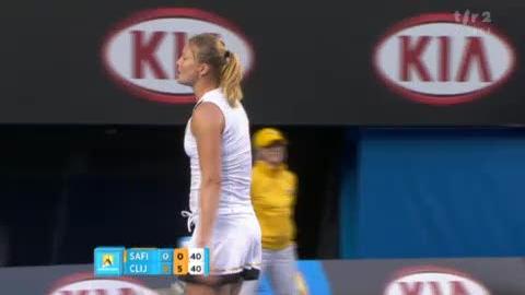 Tennis / Open d'Australie: Safina se rebiffe contre Clijsters à 0-6 0-5! Il faudra 4 balles de match à la Belge pour conclure