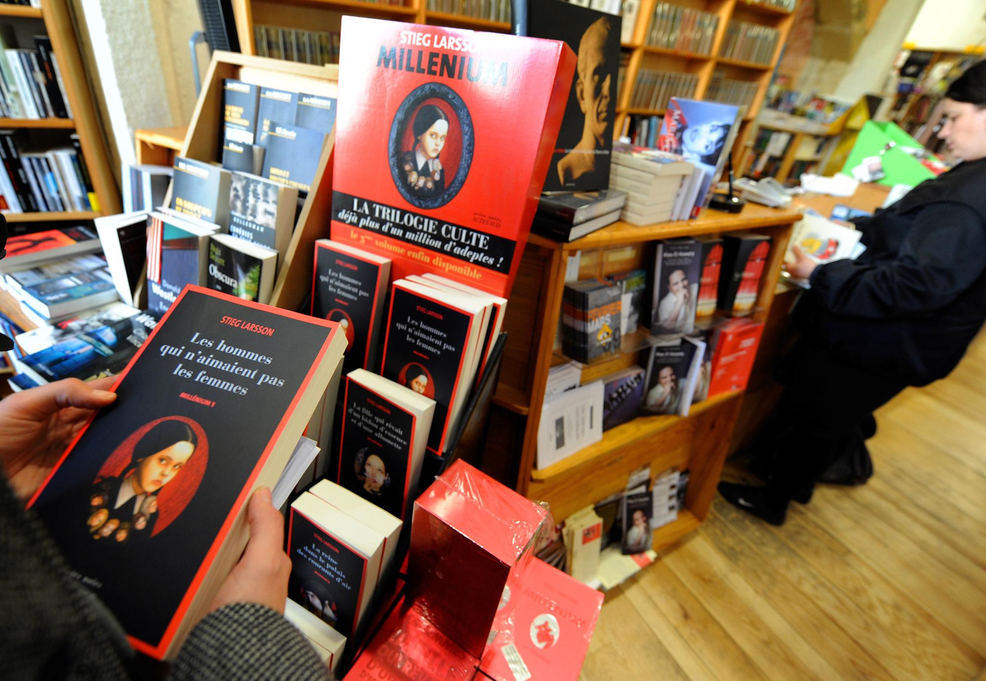 24% des livres vendus en Europe en 2010 sont écrits par l'auteur suédois Stieg Larsson. [AFP - Gérard Julien]