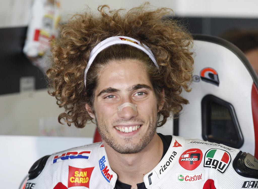 Marco Simoncelli en septembre dernier, à l'occasion du GP d'Italie, son pays. [Antonio Calanni]