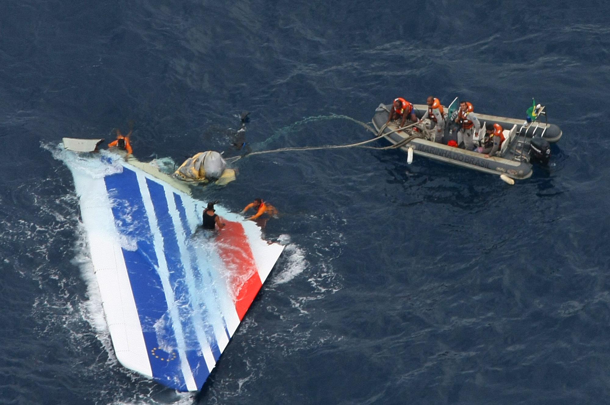 Le vol d'Air France s'est abîmé dans l'océan Atlantique avec 228 personnes à bord le 1er juin 2009. [AFP/BRAZILIAN NAVY]