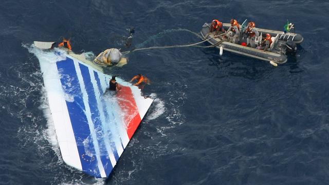 Le vol d'Air France s'est abîmé dans l'océan Atlantique avec 228 personnes à bord le 1er juin 2009. [AFP/BRAZILIAN NAVY]