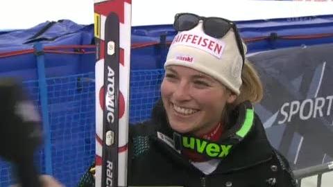 Ski Alpin / Descente Dames Lenzerheide : interview de Lara Gut, après sa 2e place