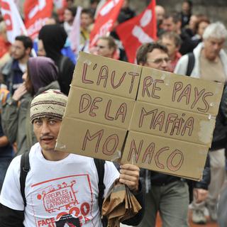Monaco, pays d'une autre forme de mafia, selon les protestataires... [Boris Horvat]