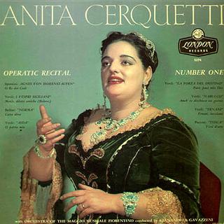 Pochette CD d'Anita Cerquetti. [London records]
