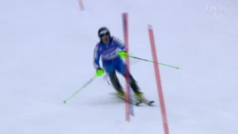 Ski alpin / Mondiaux de Garmisch: La course de Jens Byggmark (SUE) qui termine médaille d'argent
