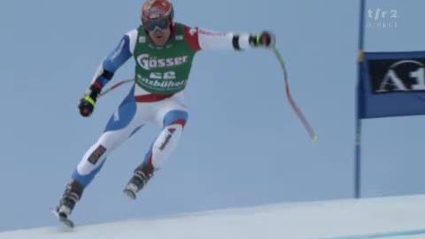 Ski alpin / Super G de Kitzbühel: Didier Cuche était dans le coup, mais quelques erreurs sur le haut le prive du podium.