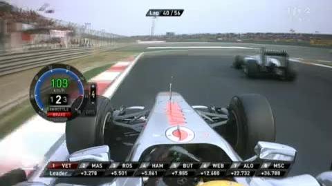 Automobilisme / F1 / GP de Chine: Vettel prend la tête après 40 tours. Devant Massa, Rosberg, Hamilton, Button. Buemi 18e