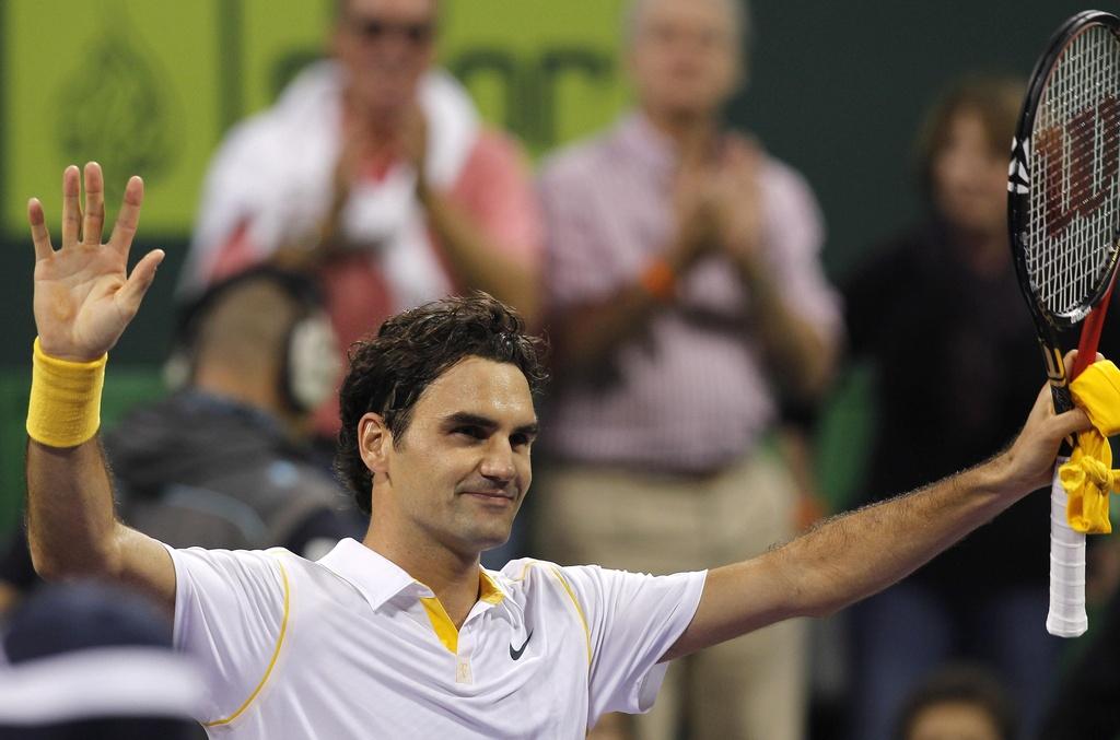 Federer a déjà montré son envie de vaincre. [KEYSTONE - Hassan Ammar]