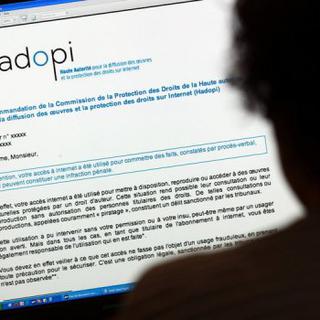 La page internet de la Hadopi