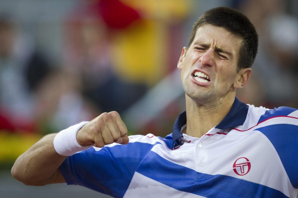 Djokovic attend avec impatience son duel en finale face à Nadal. [KEYSTONE - Arturo Rodriguez]