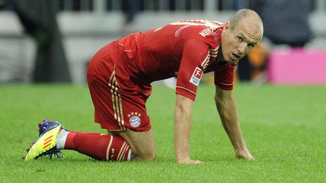 Le Bayern Munich d'Arjen Robben n'a pas le droit à l'erreur dans cette Ligue des champions 2011/12. La finale se jouera à... Munich. [Keystone - ANDREAS GEBERT]