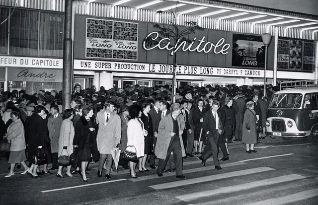 La salle du Capitole, à Lausanne, en 1962. [Cinémathèque suisse]