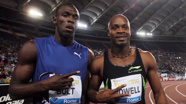 Avec Usain Bolt et Asafa Powell, la Jamaïque peut entrevoir un bon paquet de médailles à Daegu. [Keystone - Andrew Medichini]