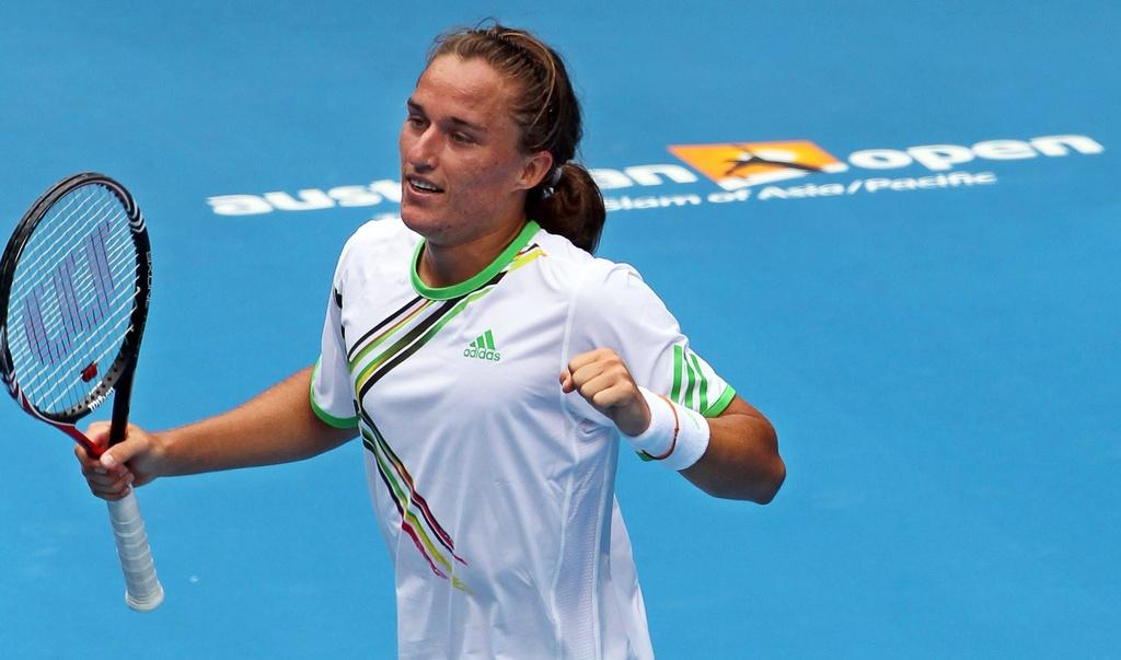 "Dolgo" a gagné 83 places en 2010 au classement ATP. [KEYSTONE - Barbara Walton]