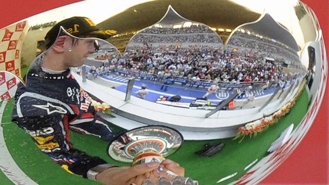 Le "maharadjah" Vettel a remporté le premier Grand Prix d'Inde. [Frank Robichon]