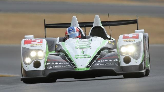 L'Oreca Swiss HY Tech-Hybrid tentera tout d'abord de finir la course ce week-end au Mans. [Keystone - Vincent Michel]