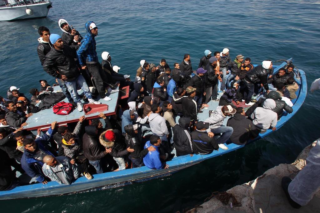 Le récent afflux de réfugiés d'Afrique du Nord à Lampedusa, en Italie, n'est pas pris en compte dans la statistique. [EPA/Venezia Filippo]