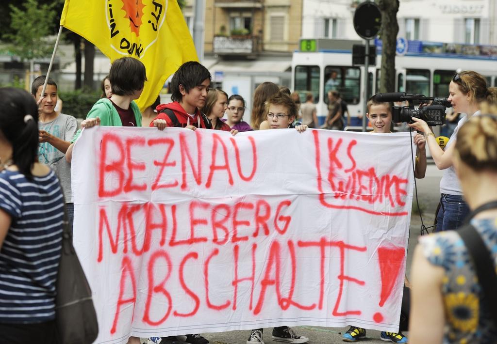 anti-nucléaire, manifestation, étudiants, Zurich, collégiens [KEYSTONE - Steffen Schmidt]