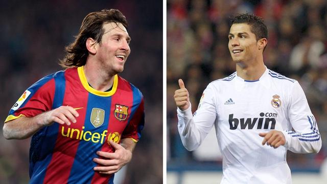 Lionel Messi et Cristiano Ronaldo fouleront la pelouse à Genève mercredi. [Juan Carlos Hidalgo]